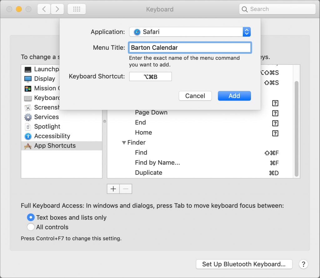 Create Your Own Keyboard Shortcuts on Your Mac