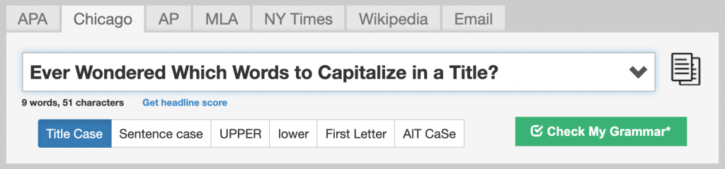 Ever Wondered Which Words to Capitalize in a Title? Use Capitalize My Title!