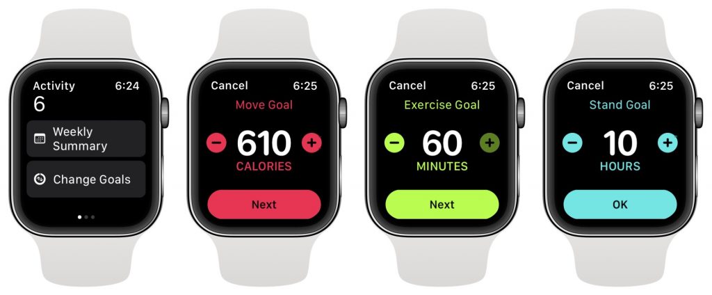Apple watch change exercise goal discount