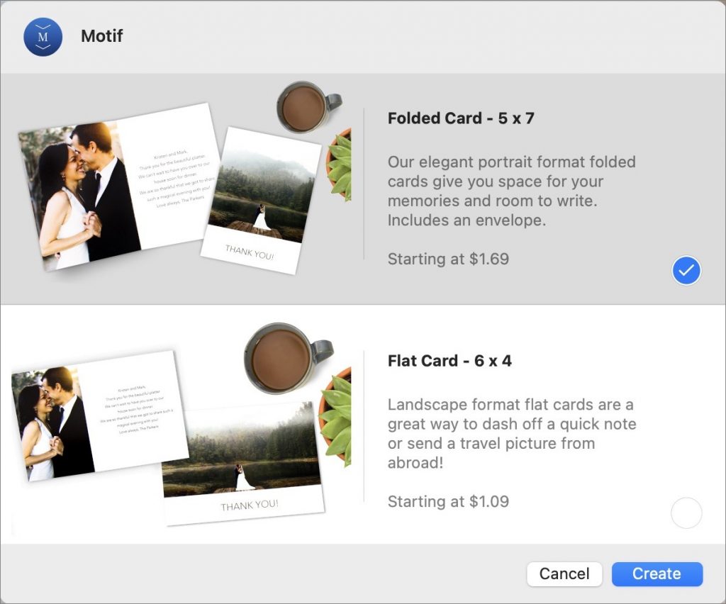 Cards For Special Occasions & Gifts Made With Motif for Photos