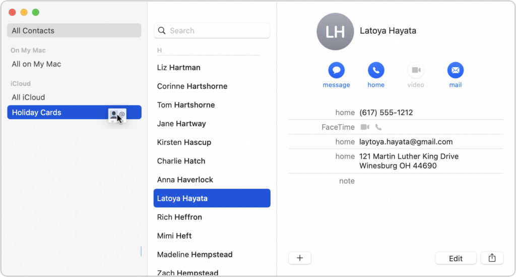 Print Mailing Labels for Your Holiday Cards with Apple’s Contacts App