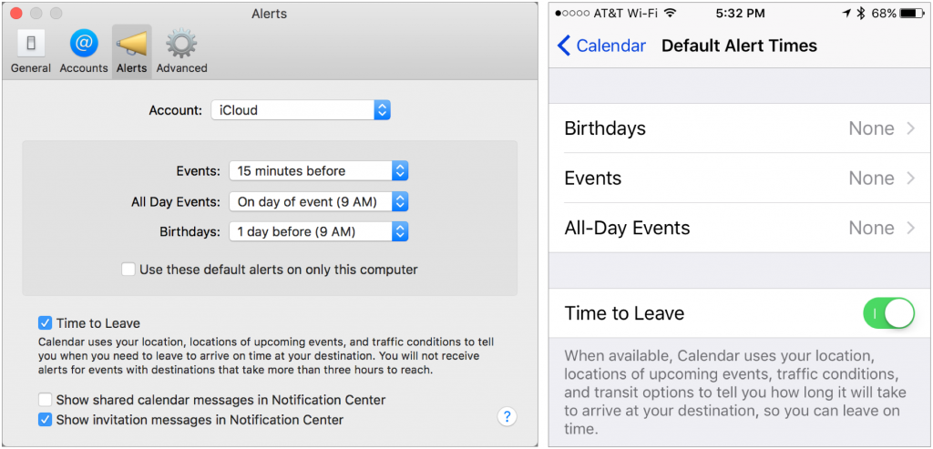 Build Travel Time into Your Calendar Alerts